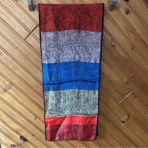 Vintage silk color blocked scarf by Sacha